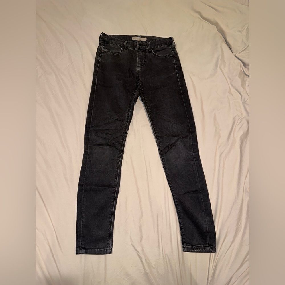 Topshop Moto dark gray washed away jeans size 26 women’s